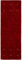 carpetfine Wollteppich Gabbeh Uni Läufer Rot 60x180 cm | Moderner Teppich für Wohn- und Schlafzimmer