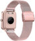 SUGARJAR Metall Armband Kompatibles GRV FC1,19mm Ersatzarmband für Veryfitpro,Yamay fitness,GRV,Willful,Popglory,Blackview,UMIDIGI,ID205S ID205G ID215G ID216 SW020 SW023 WF021 WF025 Uwatch3