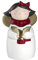 LEONARDO HOME Natale Weihnachtsengel 1 Stück, singende Weihnachts-Figur Xmas, festliches Geschenk, Weihnachtsdekoration, weiß rot gold, 27 cm, 034862
