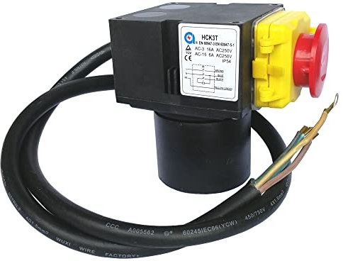 HCK3T 250V 16A IP54 Holzspaltmaschine Elektromagnetische Druckknopfschalter Ein-Aus-Schalter für Holzspalter Cutter
