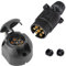 SPARKMOTO 7 Polig Anhänger Stecker Anhänger Steckdose Set,12V Wasserdicht 7-pol Anhänger Stecker Steckdose für Anhänger Wohnwagen KRZ RV,mit Zugentlastung,AHK Adapter Stecker Steckdose(Schraubenende)