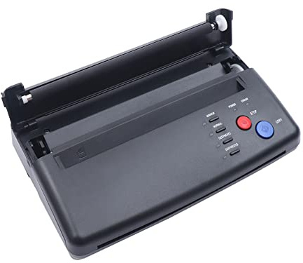 A4 TäTowierung Thermal Stencil Kopierer Tattoo Drucker Transfer Maschine 210Mm Copier Printer Thermischen Printing Machine Thermokopierer Thermo Schablonen Drucke Towierung Thermotransfer 5W Schwar
