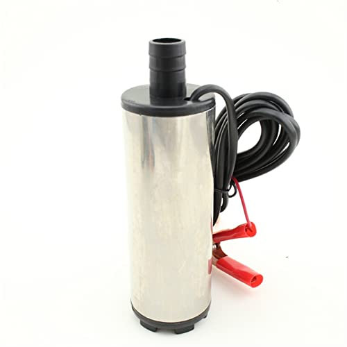 wrtgerht Mini Bomba pequeña Bomba Sumergible DC 12V 24V Herramienta de reabastecimiento de Combustible de Combustible Diesel de Aceite de Agua 38 mm 51 mm 30l/min Bomba de Aceite de Queroseno A