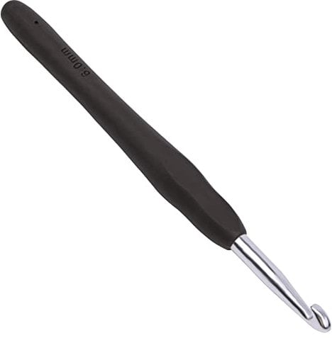 6mm Crochet Hooks Crochet Knitting, Ergonomic Soft Handles Crochet Hooks for Arthritic Hands, Light and Comfortable Crochet Tool,Crochet Tool for Knitting Suitable for Beginners (6.0mm)