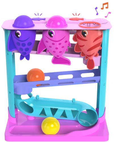 Move2Play, Feed The Fish | Interactive Baby & Toddler Toy | 1, 2+ Year Old Gift & Birthday Present | Boys & Girls Babies Ages 6, 7, 8, 9, 10, 12, 18, 24+ Months Old