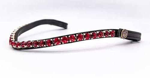 BRIDLERY Stirnriemen Merlot Farbe Braun, Größe Vollblut