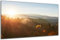 DARO Design - Wand-Bild auf 6mm HDF 70x50 cm Herbst-Wald Sonnenuntergang - Wand-Deko Bilder Geschenk