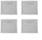 270 x 250 mm Dunstabzugshauben-Fettfilter-Set, Metallgitter-Dunstabzugshaube, Entlüftungsfilter für Dunstabzugshaube, Abluftventilator (4 Stück)