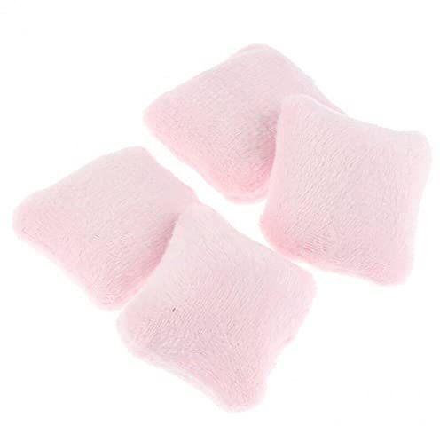 Tsffae 4pcs Mini Back Cishions Set 1/12 Dollhouse Miniatur Kissen Kissen Für Sofa Couch Bett Möbel Spielzeug Ohne Sofa Stuhl