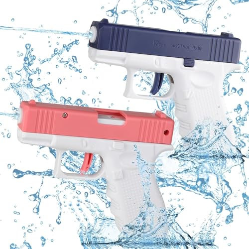 DERAYEE 2pc Wasserpistolen Spielzeug,Wasserspritzpistolen,Wasserpistole Bunte Spritzpistole für Kinder Jugendliche Erwachsene Sommer OutdoorSpiele Geburtstag Party