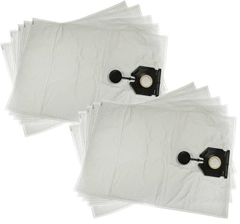 vhbw 10x Staubsaugerbeutel kompatibel mit Kärcher NT 30/1 Tact Te M Staubsauger - Mikrovlies, 64cm x 44,5cm Weiß