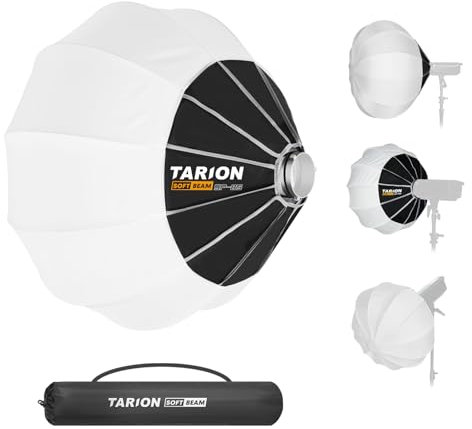 TARION Lantern Softbox mit Bowens Halterung: 85cm Quick Release Fotografie Ball Softboxen Collapsible Soft Box für Studio Photography Video Blitz Licht SOFTBEAM(SP-85)