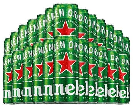 HEINEKEN Premium Beer Lager | 568ml Pint cans | Pack of 24