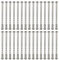 M3 Door Handle Fixing Screws and Sleeves – 30 Sets Nickel-Plated Bolt Through Fixings for Doors, Cabinets, and Drawers