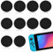 10 Pcs Replacement Joystick Covers for Nintendo Switch OLED Thumb Caps Grips Analog Thumbstick Replacement Caps for Nintendo Switch & Switch Lite Comfortable Joystick Covers for Gaming (black)