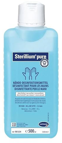 Sterillium Fläschchen 500ml, Flüssigdesinfektionsmittel, Rund, Klar