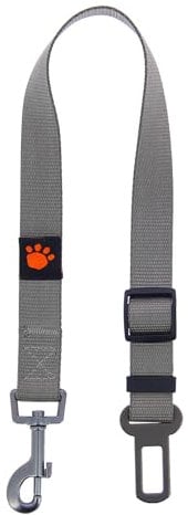 FIDELAMI Ceinture de Sécurité Voiture Chien Chat, Gris métal.