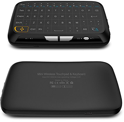 Kabellose Tastatur mit Touchpad und Vibrations-Feedback, Smart-TV, TV-Box, PC, Laptop für Technische Gadgets zu Film- und Videoanwendungen