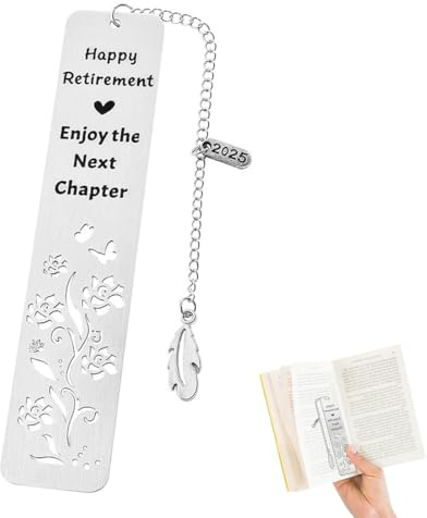 RVYEIOP 1 Stück Lesezeichen Geschenk, personalisierte Lesezeichen für Frauen, Ruhestand Geschenke, Geschenke für Lehrer, Studenten und Kollegen, Abschiedsgeschenke, Geburtstagsgeschenke.
