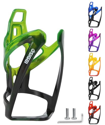 OSIGEI Bottle Holder Bicycle Updated Version Drink Holder 35 g Lightweight Water Bottle Holder Colour Gradient Drink Holder Bicycle for MTB and Road Bikes (Black Green)