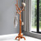 Bekrvio Porte-manteaux en bois massif avec 8 crochets, design en forme d'arbre, avec base sphérique solide, capacité de charge jusqu'à 75 kg, pour couloir, entrée, chambre à coucher