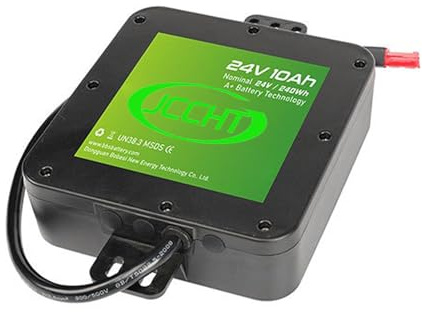 JCCHT Folding Electric Wheelchair Battery 24V 10Ah 12AH Rechargeable Lithium Battery Replacement for Mobility Scooter/Tractor Motor Kit,24V12Ah