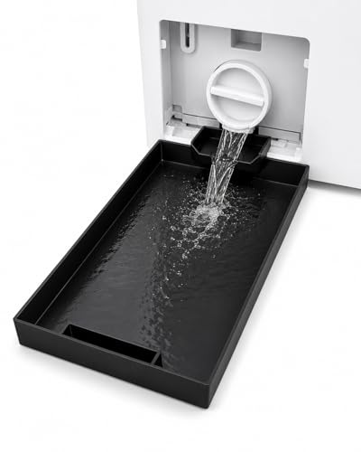 Generisch Laugenfilter Ablaufschale mit Einlaufrutsche – kompatibel mit Miele W1 & ähnlichen Waschmaschinen – praktische Waschmittel-Ablage – 327 × 205 × 35 mm