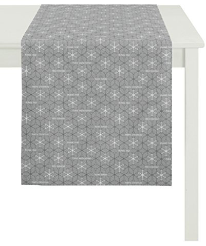 Apelt 3008 48X140 89 Läufer, Polyester, anthrazit/Silber, 48 x 140 x 0.2 cm