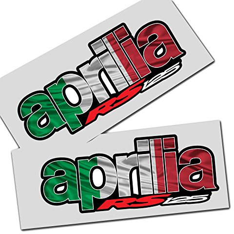 Aprilia RS 125?Italienische Flagge Style Design Graphics Aufkleber Aufkleber X 2