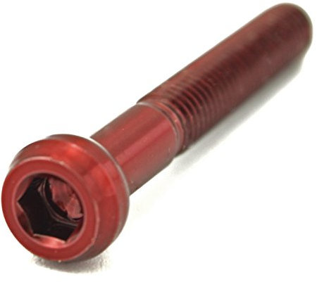 F26 Titan Kugelkopf Schraube Sattelstütze M5 (Rot, 35mm)