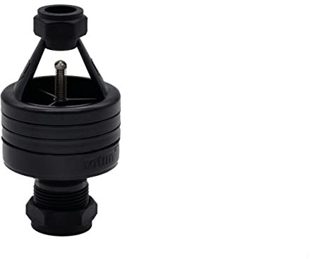 Hotun Dry Trap Tundish for Small Unvented Water Heaters Black 15 x 22mm