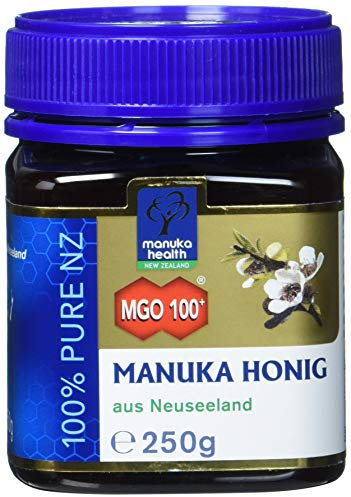 Manuka Health - Manuka Honig MGO 100 + 250g - 100% Pur aus Neuseeland mit zertifiziertem Methylglyoxal Gehalt