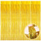 Vorhänge Rosegold, 4 Stück Metallische Glitzervorhang Fringe, Glitzer Tinsel Curtain, Folienfransen Vorhang für Weihnachtsbaum Geburtstage Festivals Party ​Bühnendekor, 1m x 2m