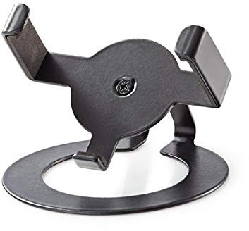 Ex-Pro Single Portable Speaker Desk Stand Bracket for Amazon Echo Dot, Fixed Holder - Black