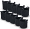Intirilife 10x Sac de Plantation en Tissu Non tissé 75 litres -20 Gallon- 55 x 30 cm- Cache-Pot de Plantes avec poignées pour Jardin, Serre - bac de Plantation Vase de Plantation Sac de Plantation
