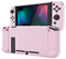 eXtremeRate Hülle für Nintendo Switch Konsole Joycon, Case Hülle Schutzhülle Griff Tasche Zubehör für NS Joycon Konsole,trennbare Schale,andockbare Schutzhülle für Nintendo Switch(Pink)