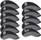 CRAFTSMAN GOLF 11pcs/Set Neoprene Iron Headcover Set with Large No. for All Brands Callaway,Ping,Taylormade,Cobra Etc. (Black & Gray)