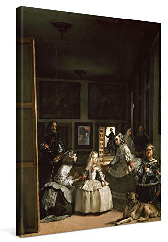 PICANOVA – Diego Velázquez – Las Meninas 60x80cm – Bild auf Leinwand – Premium Kunstdruck Auf 2cm Holz-Keilrahmen Für Schlaf- Und Wohnzimmer – Klassische Kunst