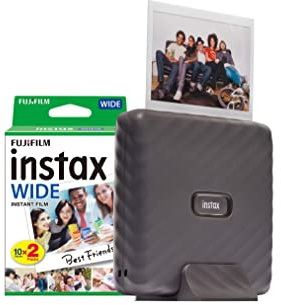Fujifilm Instax Link Wide Printer & 20 Shots - Mocha Gray