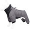 Warmer Fleece Hundemantel mit Beinen und Geschirr Winter Dicke Hundejacke wasserdichte Haustierkleidung für Kleine Mittlere Große Hunde (Farbe : Grau, Größe : M)