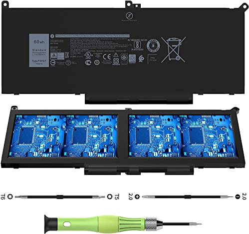 CREATESTAR F3YGT Batterie pour Ordinateur Portable Dell Latitude 12 7000 7280 7290 13 7000 7380 7390 14 7000 7480 7490 E7480 E7280 Series DM3WC 0DM3WC 2X39G KG7VF 455 1-BBYE 453-BBCF