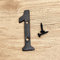 3D Maison Plaque Numéros 0-9 Lettre A-Z Noir Fonte 8cm Métal Numérique Porte Signe avec Vis Alphabet Plein Air Anti-Rouille Extérieur Signalisation Hôtel Appartement Rue Boîte Aux Lettres (1)