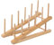1Pcs Doppelschicht Geschirrabtropfgestell aus Holz Küche Geschirrkorb Tellerständer aus Bambus-Holz Wood Plate Drain Rack Bambusholz-Geschirrregal Kitchen Organizer