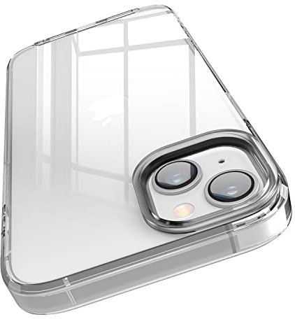 elago Hybrid Clear Case for iPhone 14 Plus | PC + TPU Hybrid Technology, Reduced Yellowing, Crystal Clear, Shockproof Bumper Cover, Full Body Protection (Transparent)
