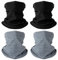 HEGCOIIE 4 Stück Winter Loop Schal für Herren & Damen,Weichem Fleece Schlauchschal Winddicht Halstuch Halswärmer für Outdoor Skifahren motorrad Radfahren.