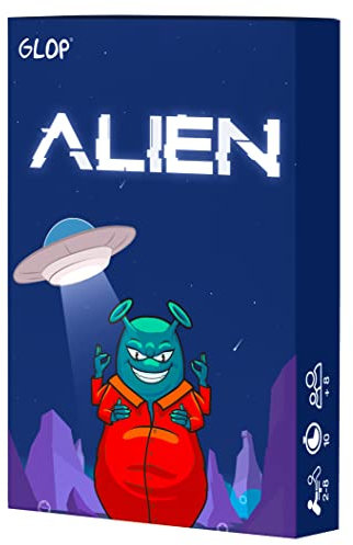 Glop Alien, Spiele ab 8 Jahre, Gesellschaftsspiele, Familienspiele, Lustiges Familienspiel für Kinder und Erwachsene, Kartenspiele ab 8 Jahre, Familienspiel, Lernspiele für die Ganze Familie