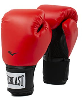Everlast ProStyle 2 12oz Boxhandschuhe, Rot, für Sandsäcke, Pratzenarbeit & Fitness, Klettverschluss, Griffband, Mesh-Innenhand & Dreifach-Polsterung – Everlast Qualität