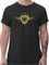 T-Shirt Herren - Fußball EM WM - Deutschland Gold - XL - Schwarz - Fussball Shirt männer Europameisterschaft deutsche Tshirt fu Ball Trikot em- Fanartikel Deutscher t-Shirts fussballtrikot em24