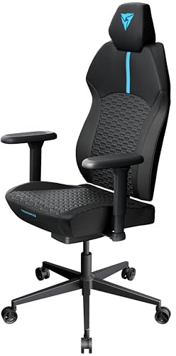 ThunderX3 Solo 360 Hybrid Gaming-Stuhl – Racer Blau | Kunstleder, vollständig geformter Schaumstoff, Synchronmechanik, 3D x 360 Armlehnen