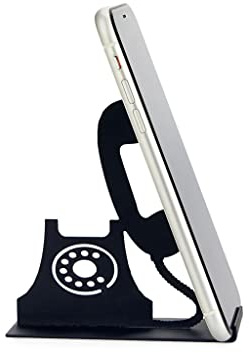 balvi Smartphone-Halter Riing Farbe Schwarz Geeignet für das Büro, den Schreibtisch, das Schlafzimmer